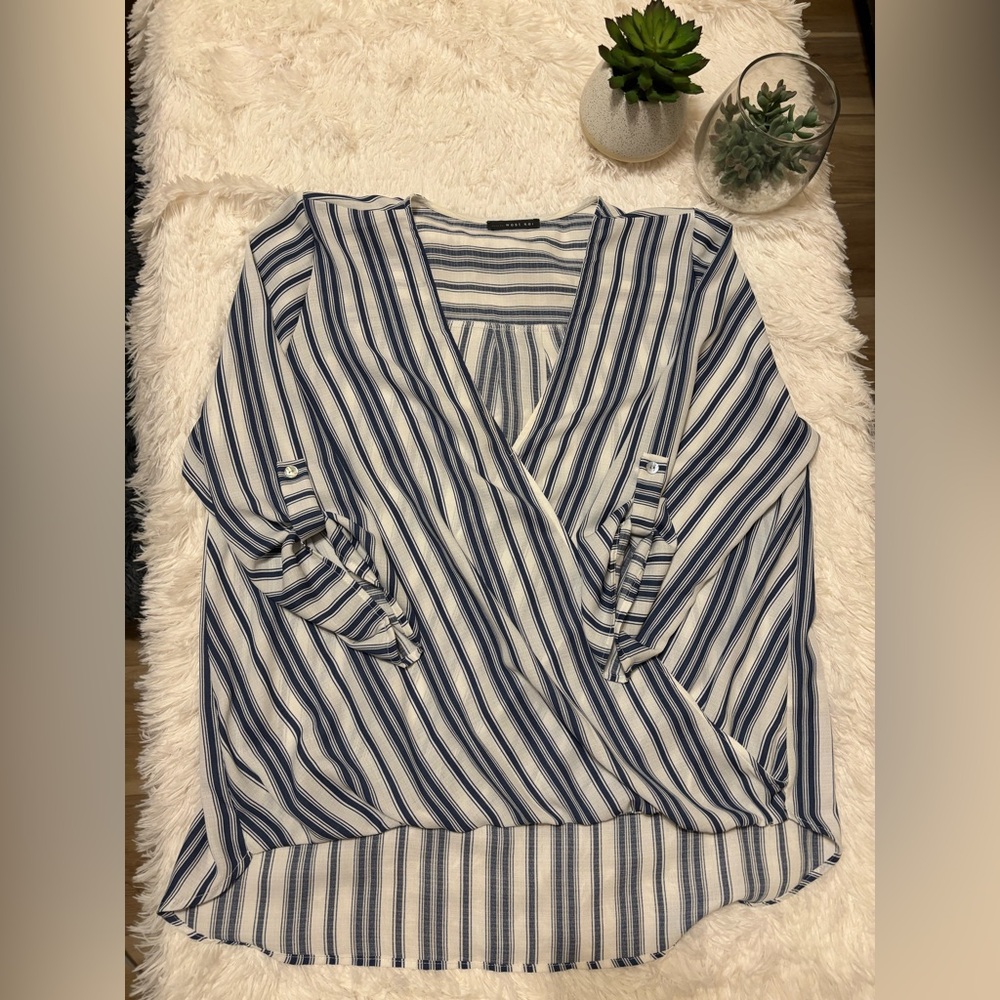 West Kei Faux Wrap Top